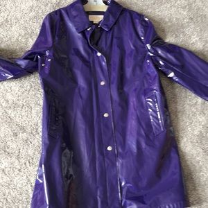Purple rain coat by Michael Kors